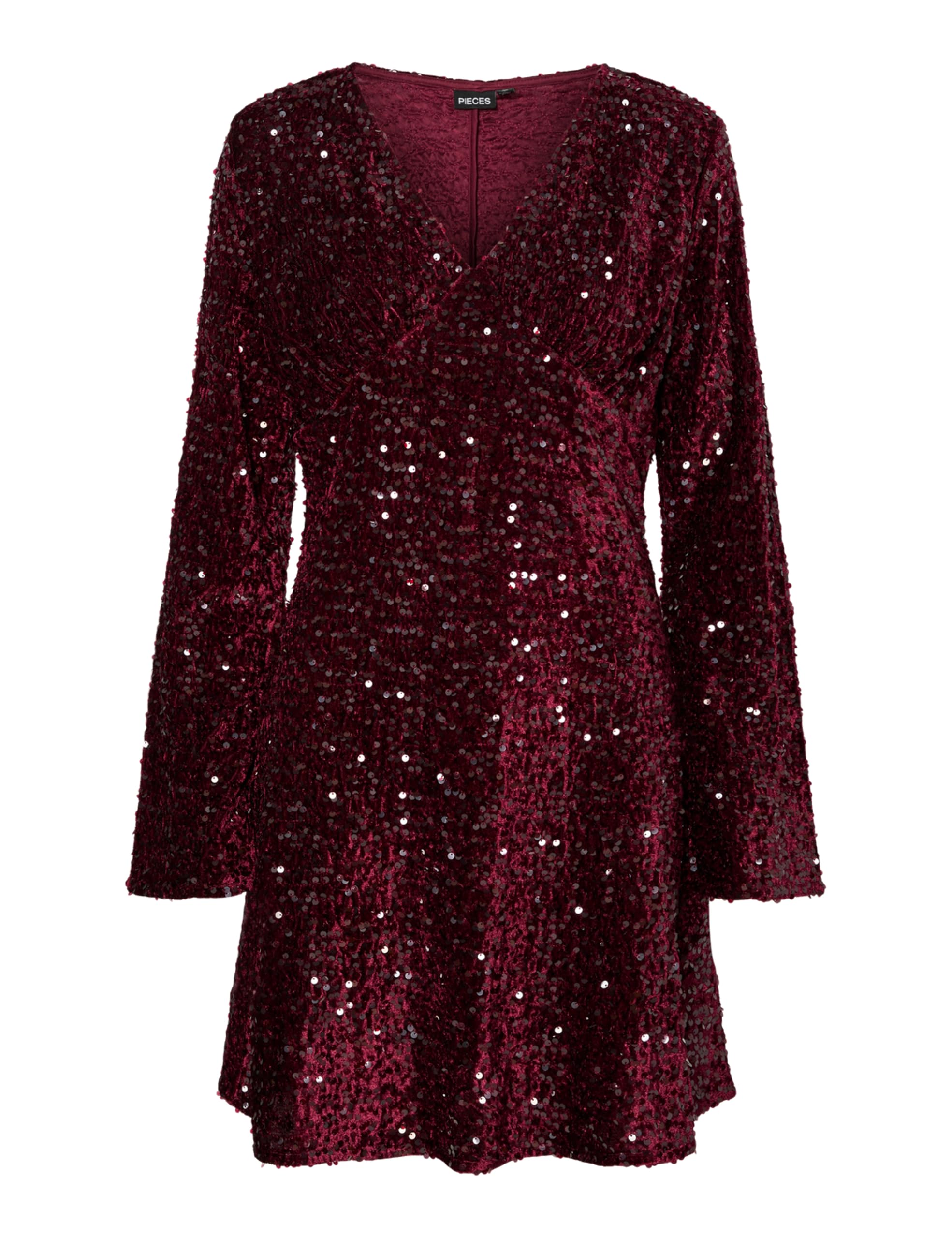 Pieces Damen Pckam Ls V-Neck New Dress JRS Bc Pckam Ls V-Neck New Dress JRS Bc (1er Pack)