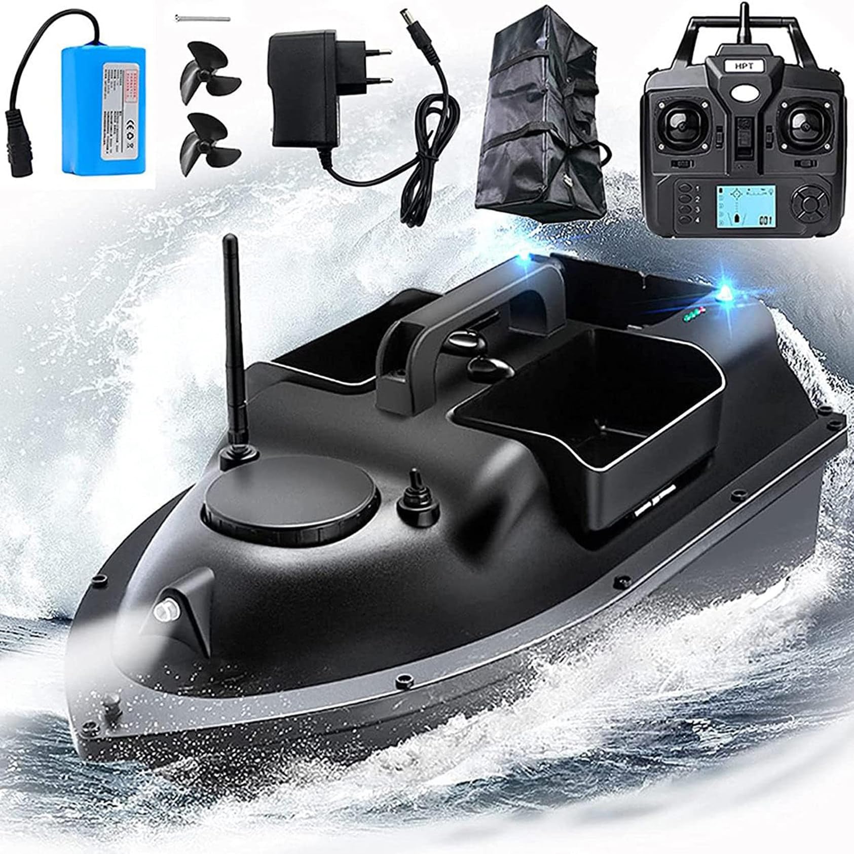 Kavolet GPS-kunstaas, 500 m, RC kunstaas, voedingsboot, vissen