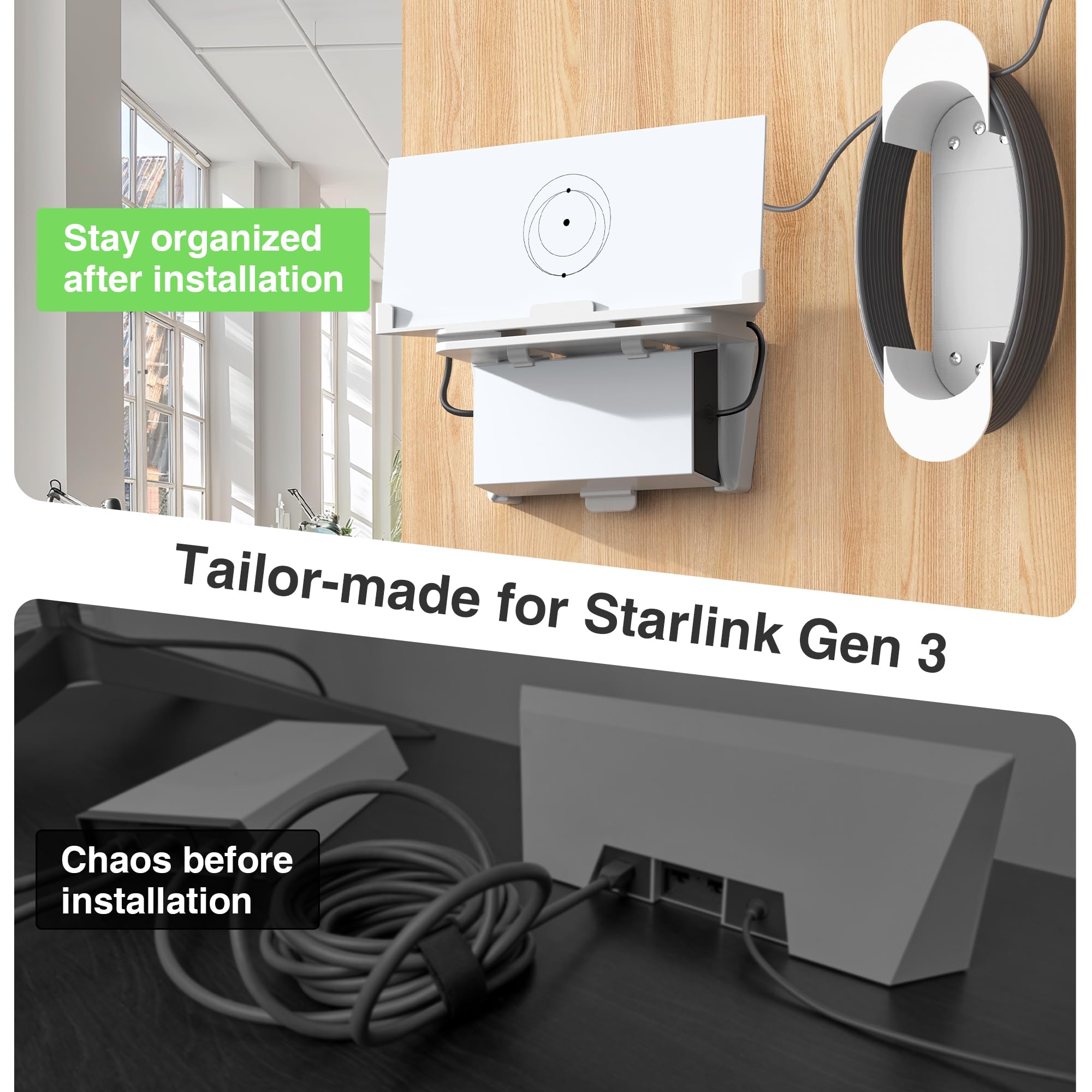 Snapklik.com : Starlink Gen 3 Router Mount 2 In 1