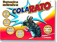 Ratoeira Adesiva Raticida Cola Forte Pega Mata Rato, Roedor, Ratazana e Camundongo, Armadilha Não Tóxica Para Controle de Pragas e Insetos, Uso Comercial e Doméstico