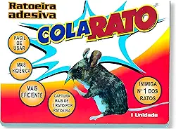 Ratoeira Adesiva Raticida Cola Forte Pega Mata Rato, Roedor, Ratazana e Camundongo, Armadilha Não Tóxica Para Controle de Pragas e Insetos, Uso Comercial e Doméstico