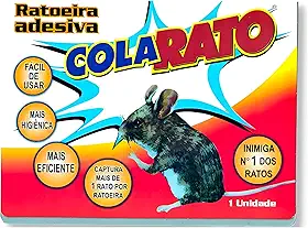 Ratoeira Adesiva Raticida Cola Forte Pega Mata Rato, Roedor, Ratazana e Camundongo, Armadilha Não Tóxica Para Controle de Pragas e Insetos, Uso Comercial e Doméstico