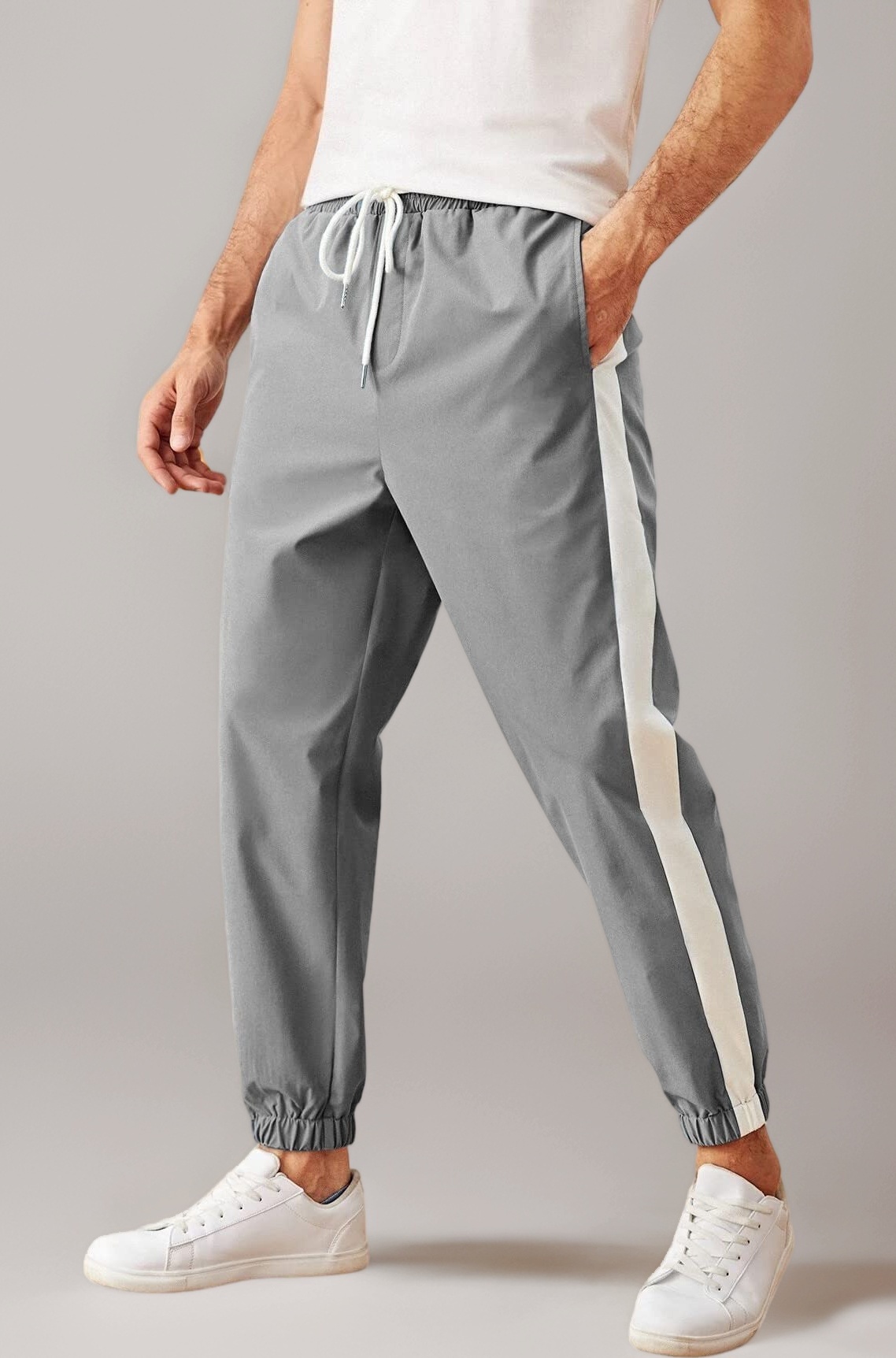 Lymio Track Pant for Men || Stripe pattan Track Pant || Elastic Jogger Pant (Packs Also Available) (TP-01-04)