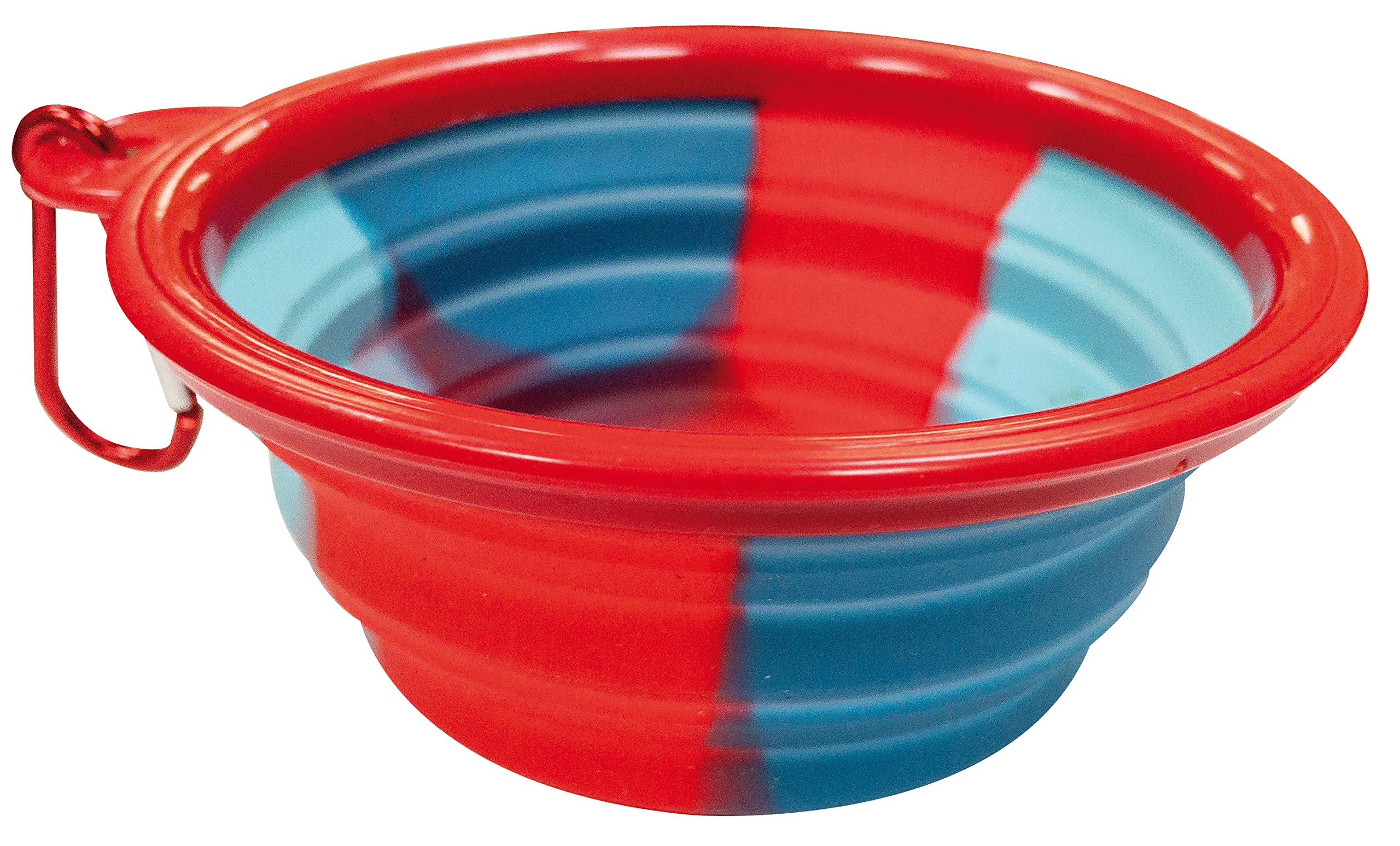 Croci Silicone Dog Bowl Travel Hygienic Durable Food Water Container with Carabiner 350ML