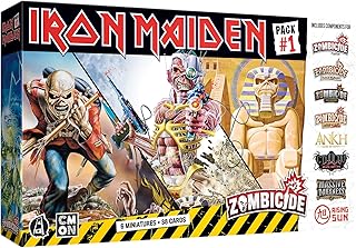 Zombicide Iron Maiden Character Pack #1 - Set of Iron Maiden Miniatures Compatible with Zombicide 2nd Edition, Ages 14+, 1-6 Players, 60 Minute Playtime, Made by CMON