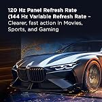TCL 55-Inch QM7 QD-Mini LED QLED 4K Smart TV with Google TV (55QM751G, 2024 Model) Dolby Vision IQ, Dolby Atmos, HDR, Game Accelerator up to 240Hz, Voice Remote, Works with Alexa, Streaming Television