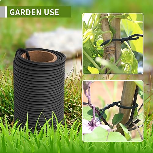 Miniatura 3 de Brida de alambre flexible para jardín, lazos para plantas de giro suave, soporte para plantas para apoyar y fijar ramas de plantación de jardín,