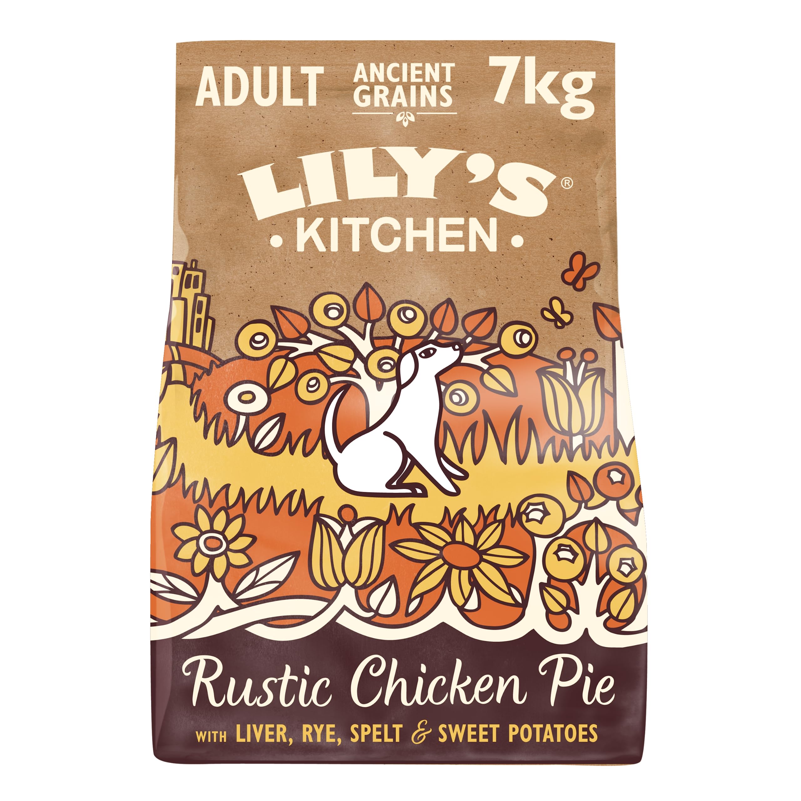 Lily's Kitchen Ancient Grains Chicken and Turkey Complete Adult Natural Dry Dog Food (7kg Bag)
