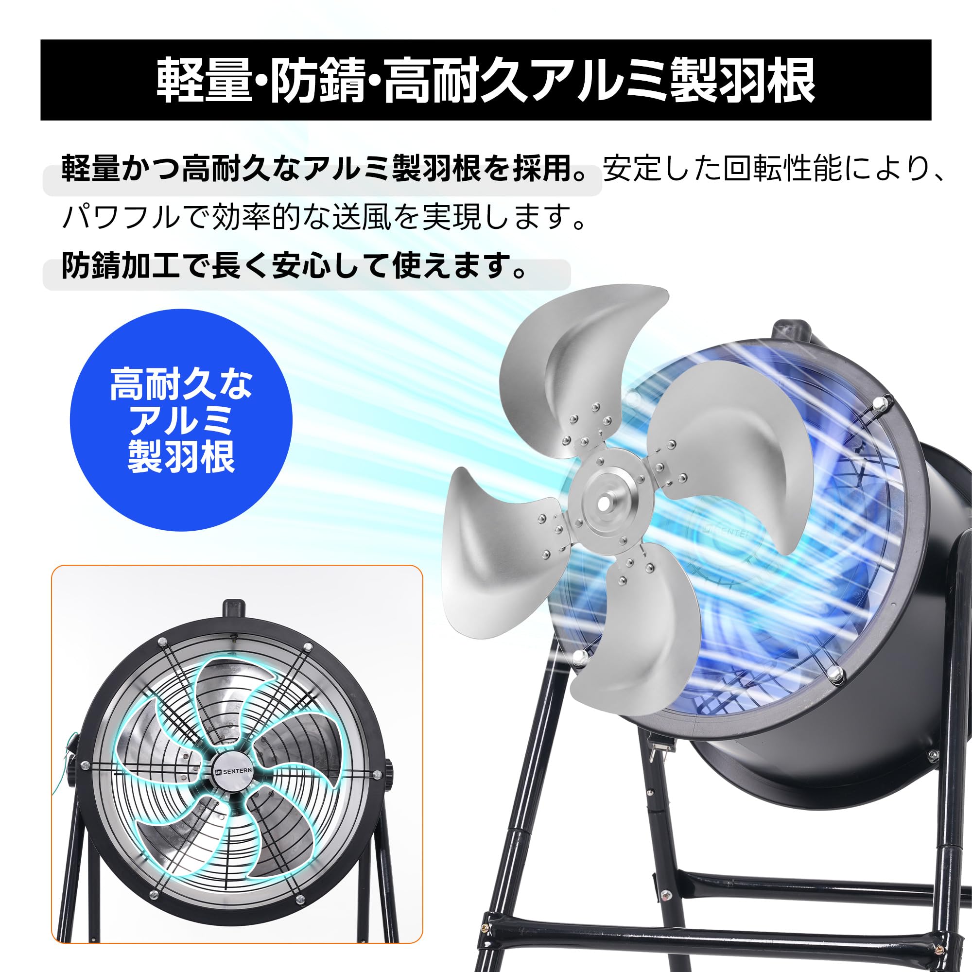 Amazon.co.jp: 森風ShinrinKaze 扇風機 業務用 法人様向け 12インチ