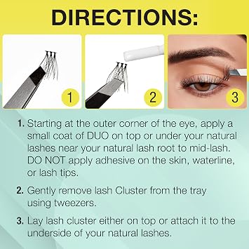 Ardell Active Lash Clusters, Dash - Waterproof, DIY Eyelash Extensions, Multi-Length Individual Lashes, Reusable False Eyelashes, 1 Pack