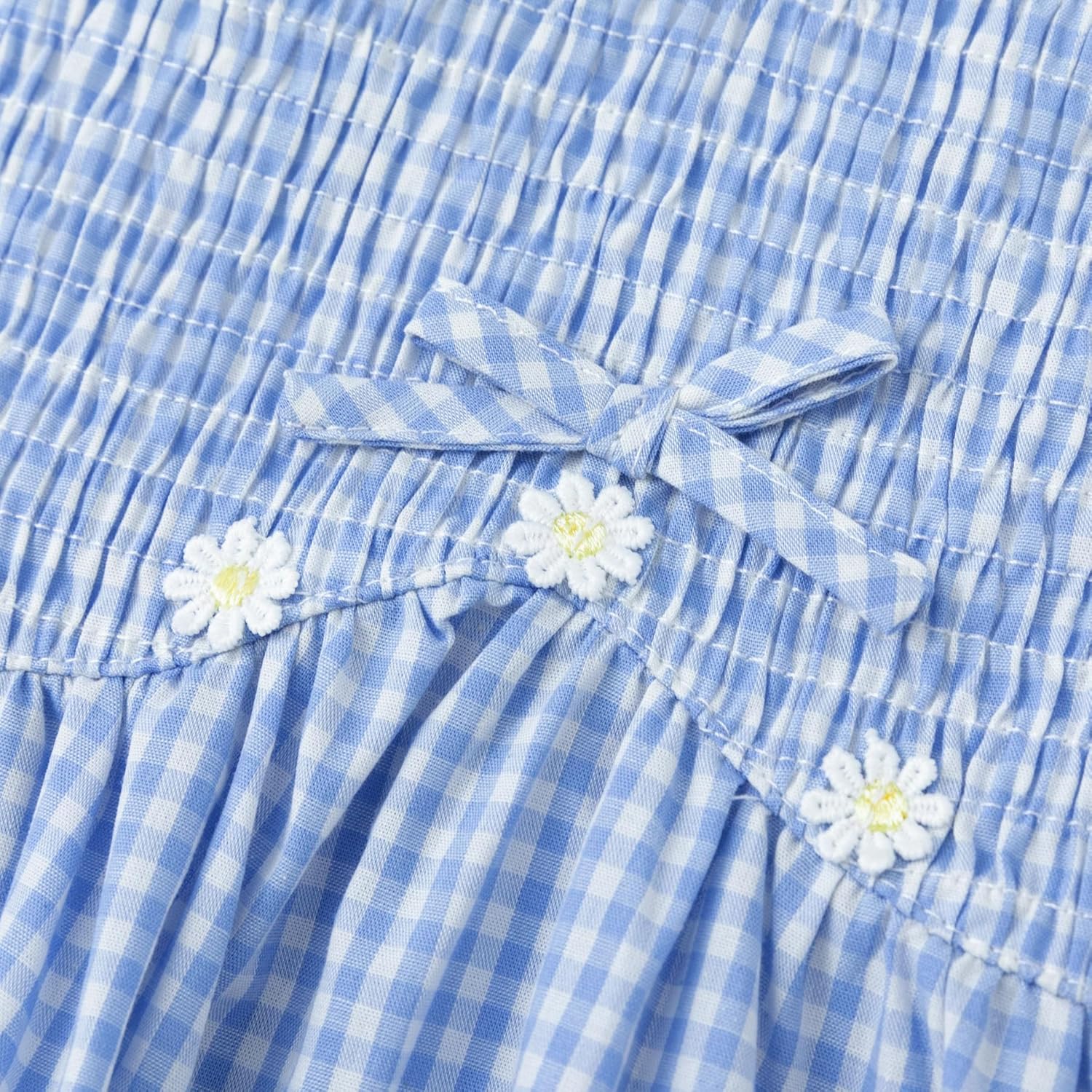 Simplee kids Baby Girl Smocked Dress Summer Casual Short Sleeve Dresses Floral Print Sundress Princess Dress for Toddlers