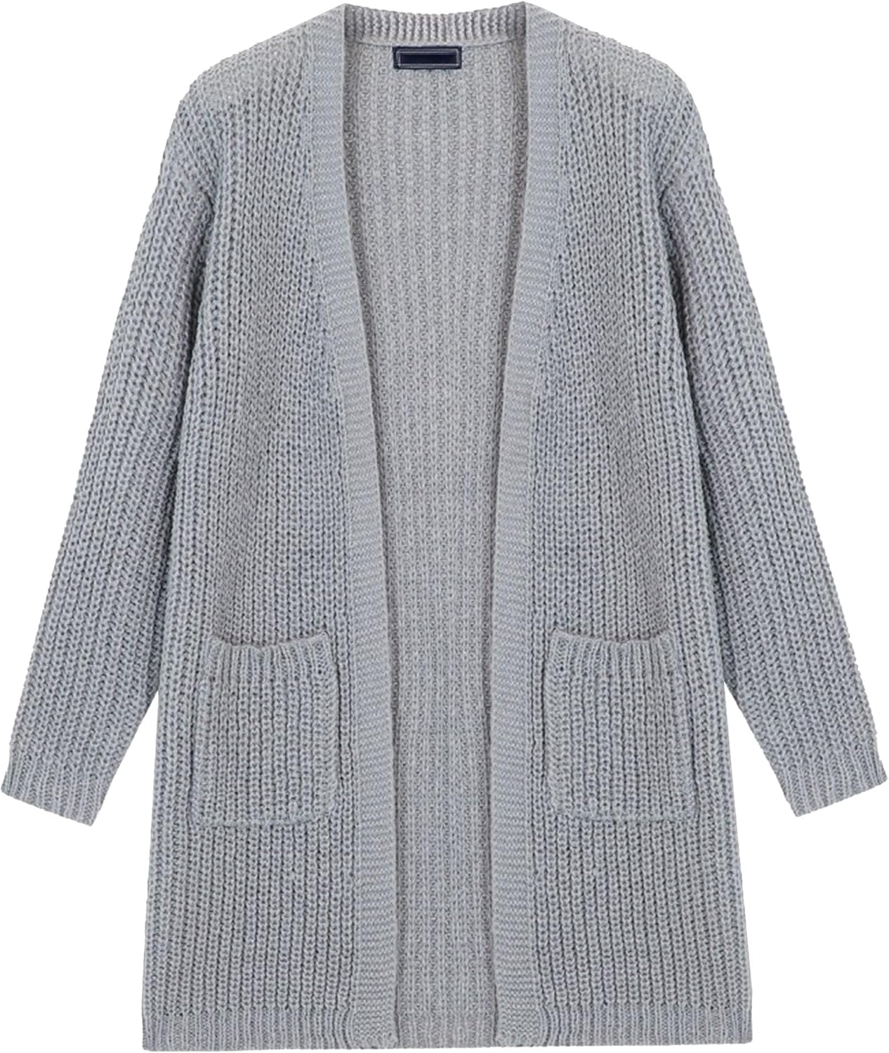 Men's Casual Shawl Collar Long Cardigan Loose Fit Knit Winter Sweaters Long Sleeve Warm Sweater with Pockets