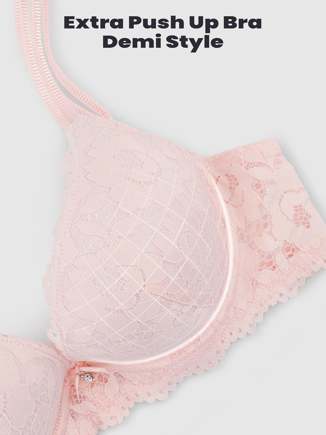 Push Up Bras for Women Add 2 Cups Sexy Lace Cleavage Extra Padded Plunge Bra Underwire - Image 6