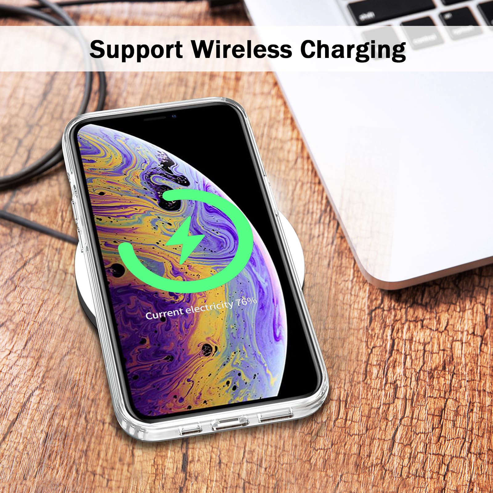 Klar Durchsichtige TENOC Handyhülle Für IPhone X & Xs – Vergilbungsfrei, Mit Schutzrand & Harter Rückseite | 5,8 Zoll
