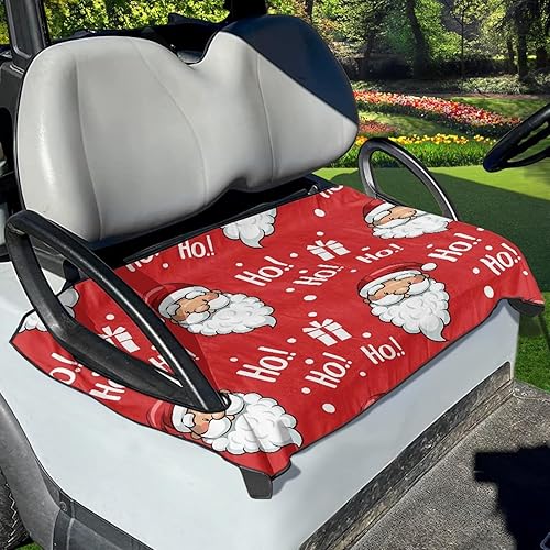 Fundas de asiento de Navidad HoHo para carrito de golf, manta universal para carrito de golf, accesorios de tela súper duradera y suave