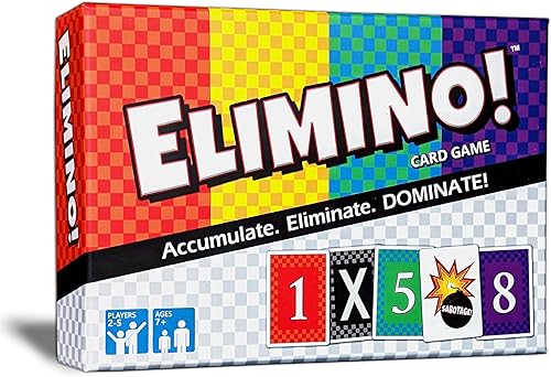 Miniatura 8 de Elimino! Un juego de cartas de ritmo rápido para niños, adultos y familias, un juego fácil de aprender para una divertida noche de juegos familiares