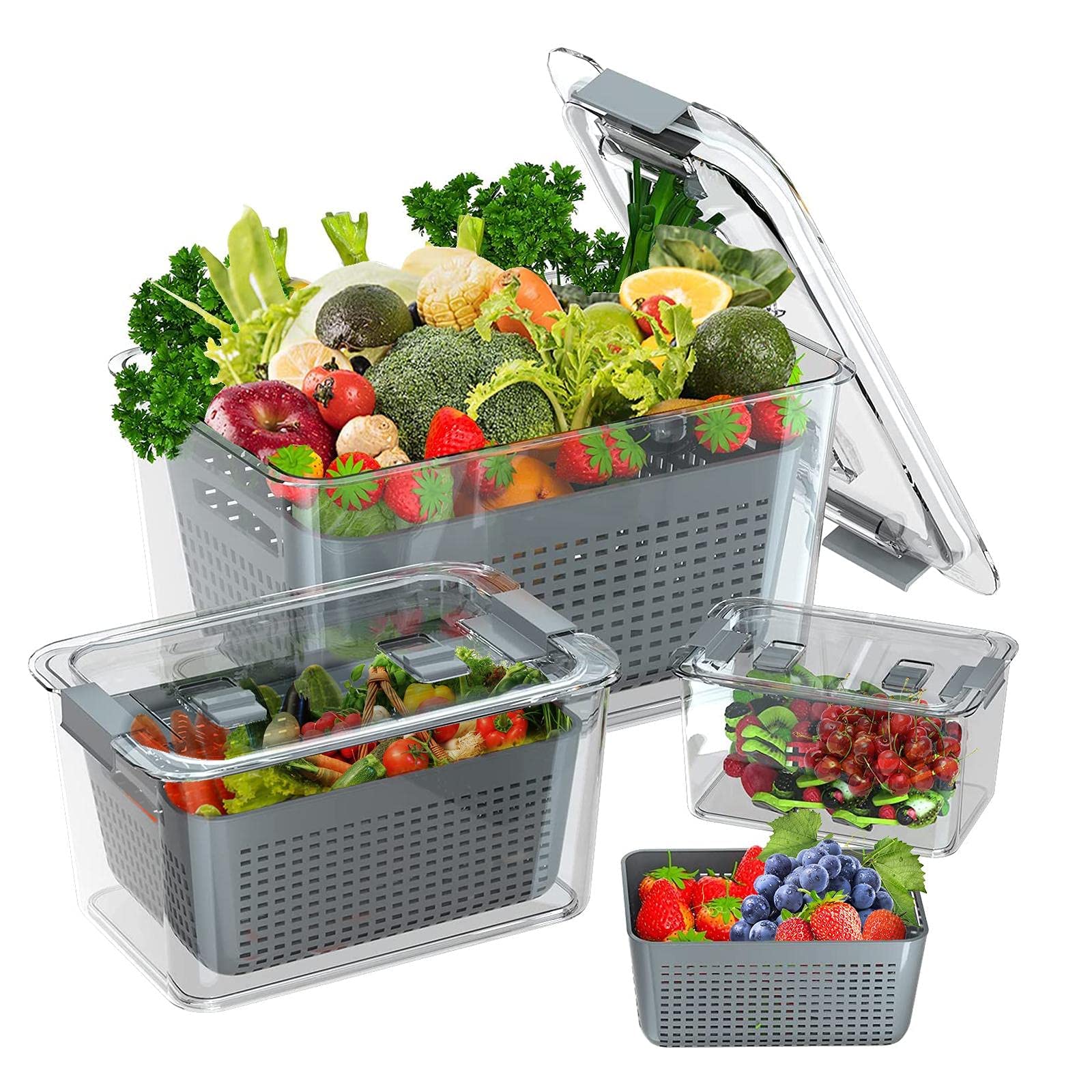Buy Fruit Storage Containers for Fridge, Food Storage Containers with
