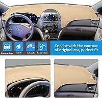 Vista 2 de Protector para tablero de automóvil Compatible con Toyota Sienna 2004 2005 2006 2007 2008 2009 2010 (Beige)