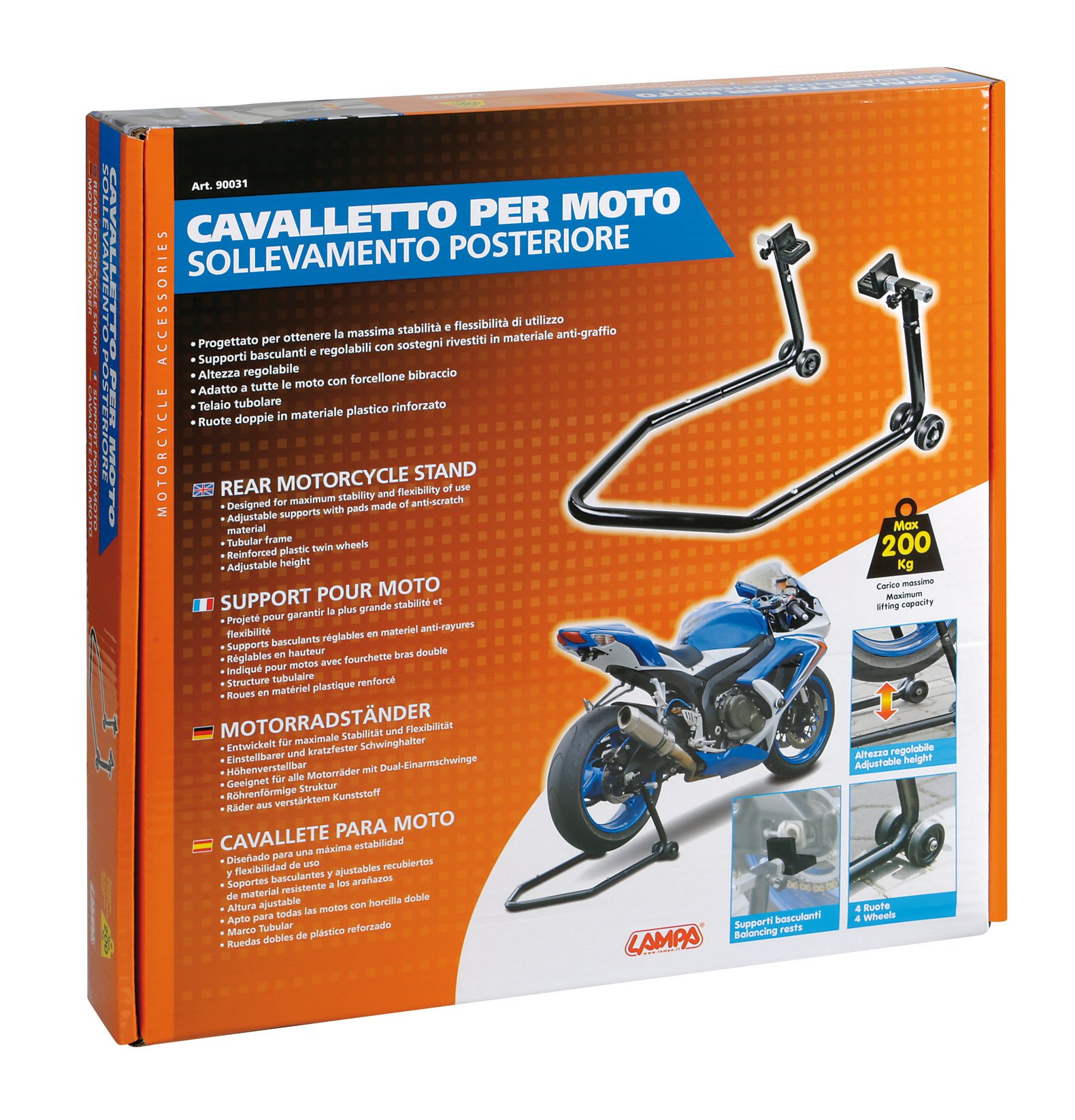 LAMPA 90031 Motorrad-Auffahrrampe