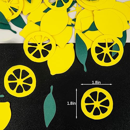 Miniatura 2 de 200 piezas de confeti de limón, decoración de mesa de fiesta de limonada, suministros para baby shower y despedida de soltera