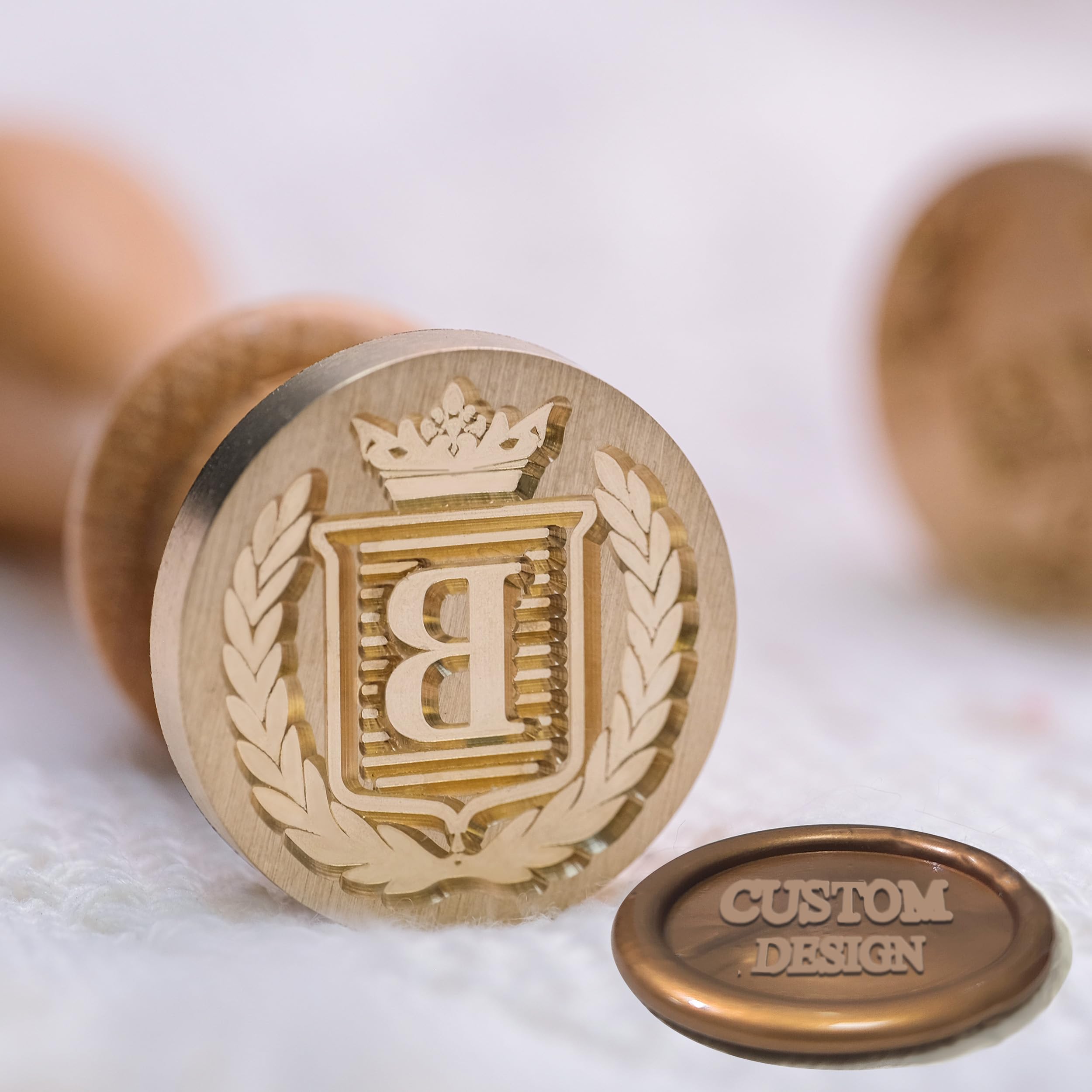 Custom Wax Seal Stamp, Personalized Wax Seal Stamp with Your Own Design Picture/Logo Customized for Wedding Invitation Wine Decoration Envelopes Gift and Graduation Gifts-Handcrafted