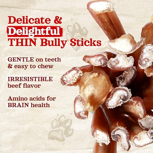 Miniatura 16 de Natural Farm Bully Sticks Jumbo sin olor, (6 pulgadas, paquete de 2), masticables extra gruesos para perros, golosinas de carne 100% totalmente