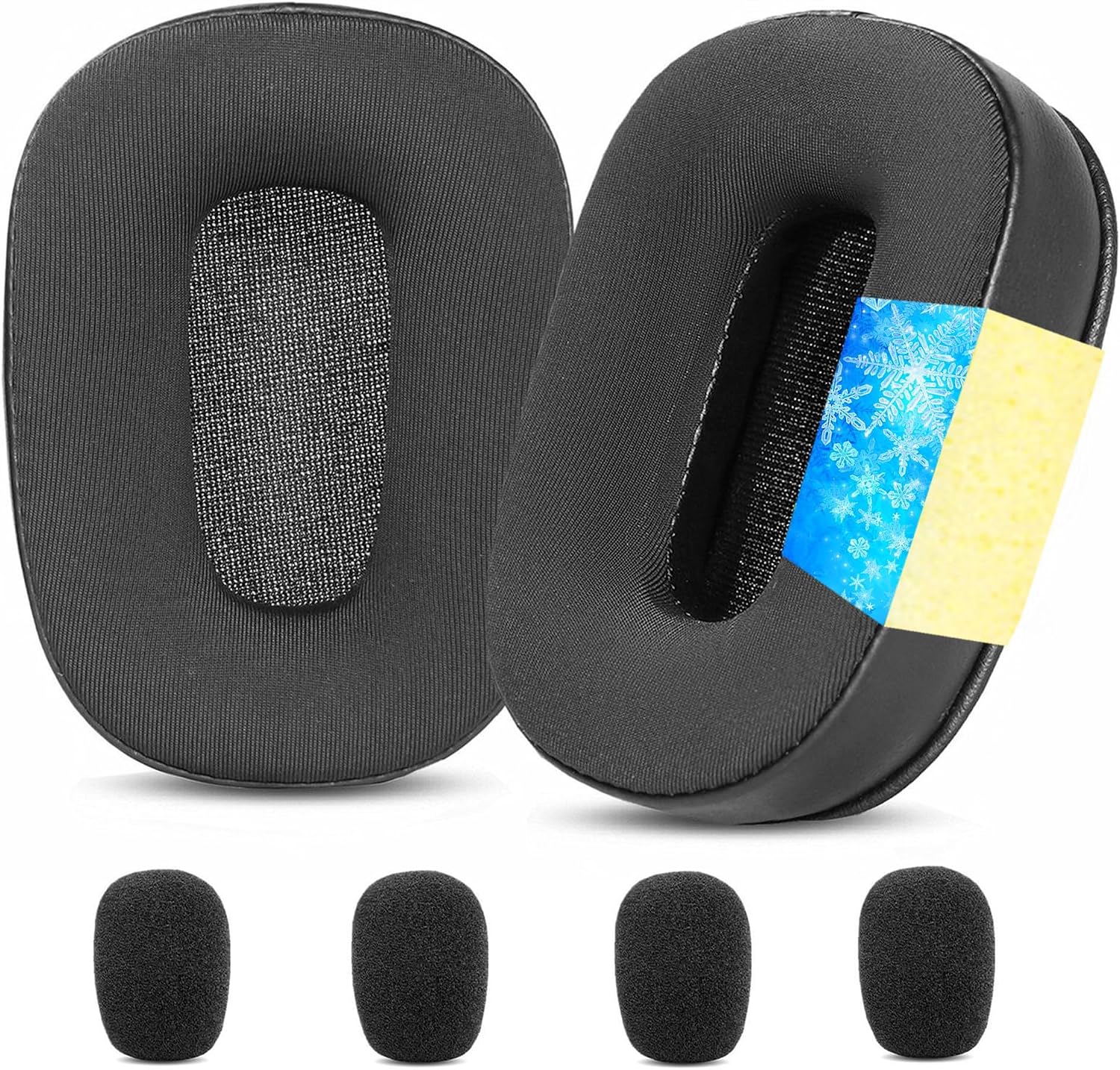 Cooling Gel Earpads Replacement Compatible with LEVN Bluetooth Headset LE-HS012 Accessories Ear Pads Ear Cushions with Softer High-Density Foam Black