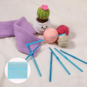 Crochet Hooks, 20 Pcs 5mm Crochet Hook US Size H (Size 8)