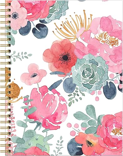 Cuaderno de espiral para mujer, lindos cuadernos A5 con rayas universitarias de 6 x 8.4 pulgadas, 120 páginas rayadas con papel grueso de alta