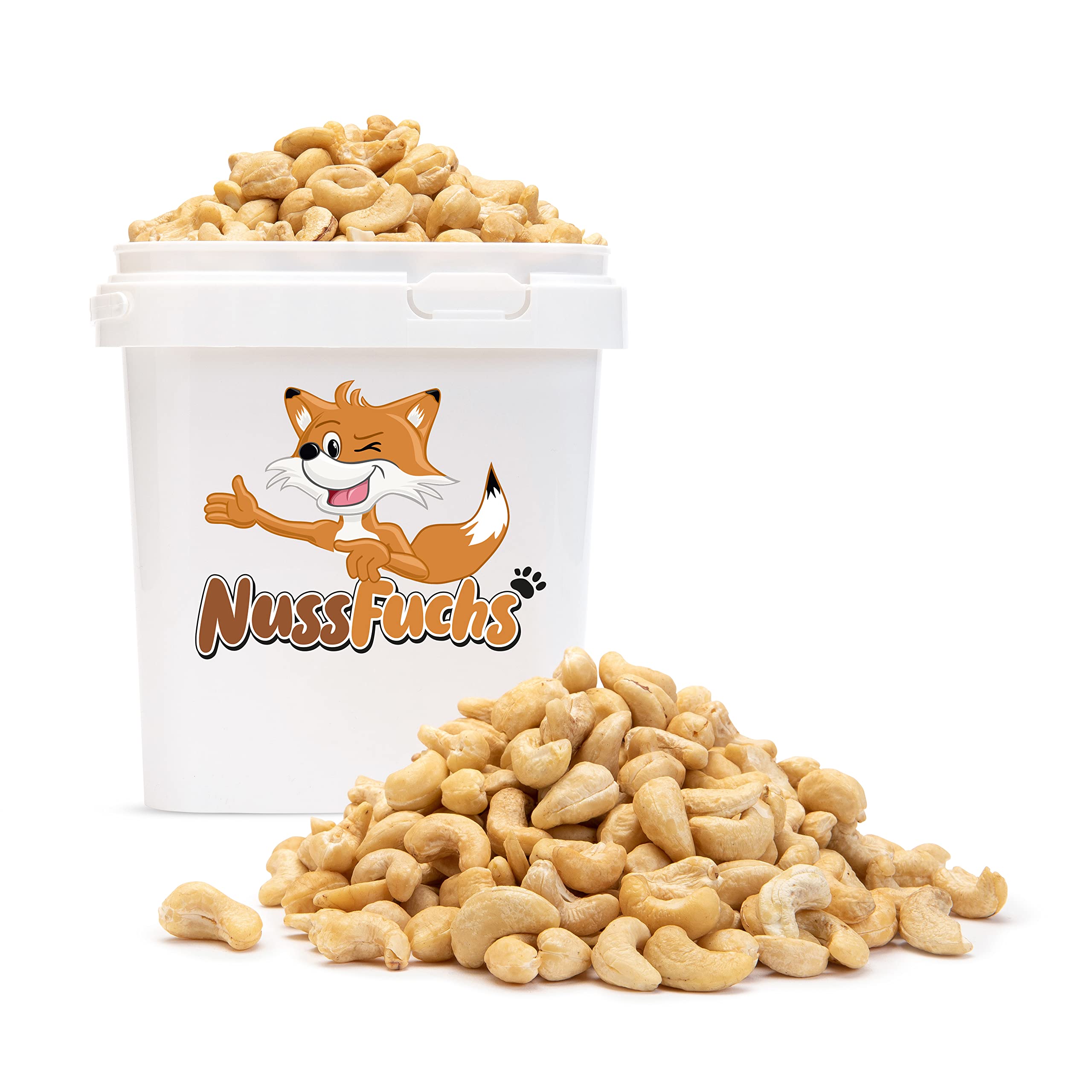 Cashewkerne Natur 3kg – naturbelassen ungeröstet ungesalzen | Knackige ganze Cashew Kerne ohne Bruch | Cashewnüsse ohne Zusätze in Rohkostqualität – im Eimer