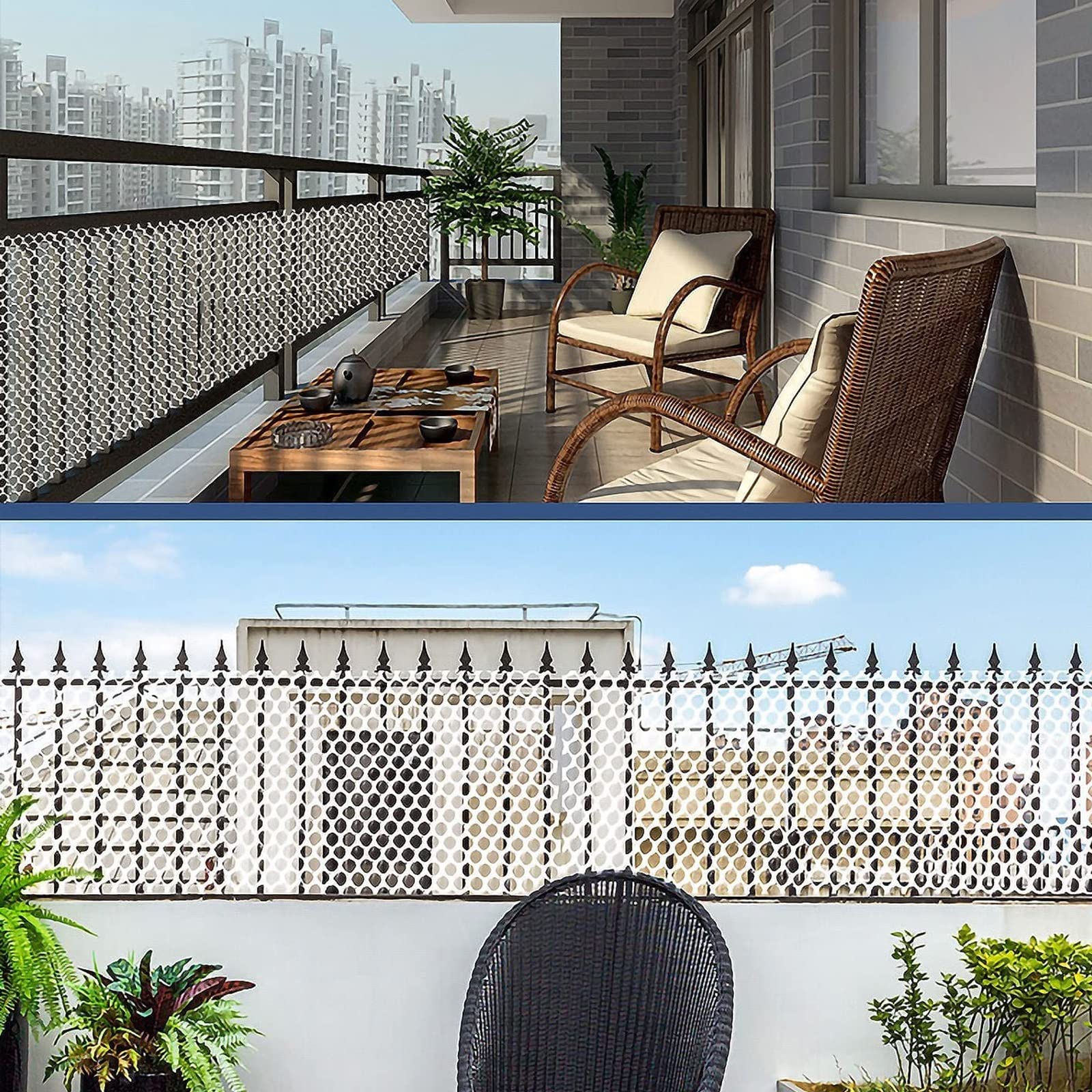 Red Gatos Cercas de Plástico, Red de seguridad para niños Anticaídas, Red de Protección Balcones para Mascota anti-mordida para Balcón Terraza Ventana Valla Transparente ( Color : Mesh 0.8cm , Tamaño