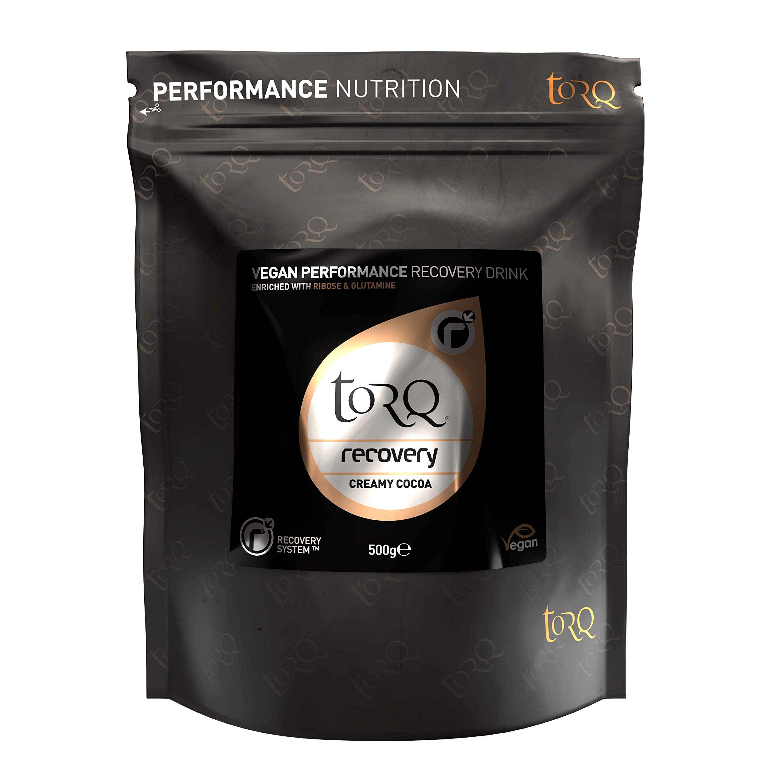 Torq Vegan Recovery Drink Post Workout Rehydrate, Refuel, Repair and Recharge Glucose Polymers, Dextrose, Pea Protein Isolate D-Ribose, L-Glutamine - Creamy/Cocoa 500G