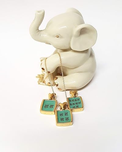 Miniatura 4 de Mark Poulin Twenty Year Gold Anniversary Necklace - 20" Gold Filled Chain Reversible 20th Gift Pendant