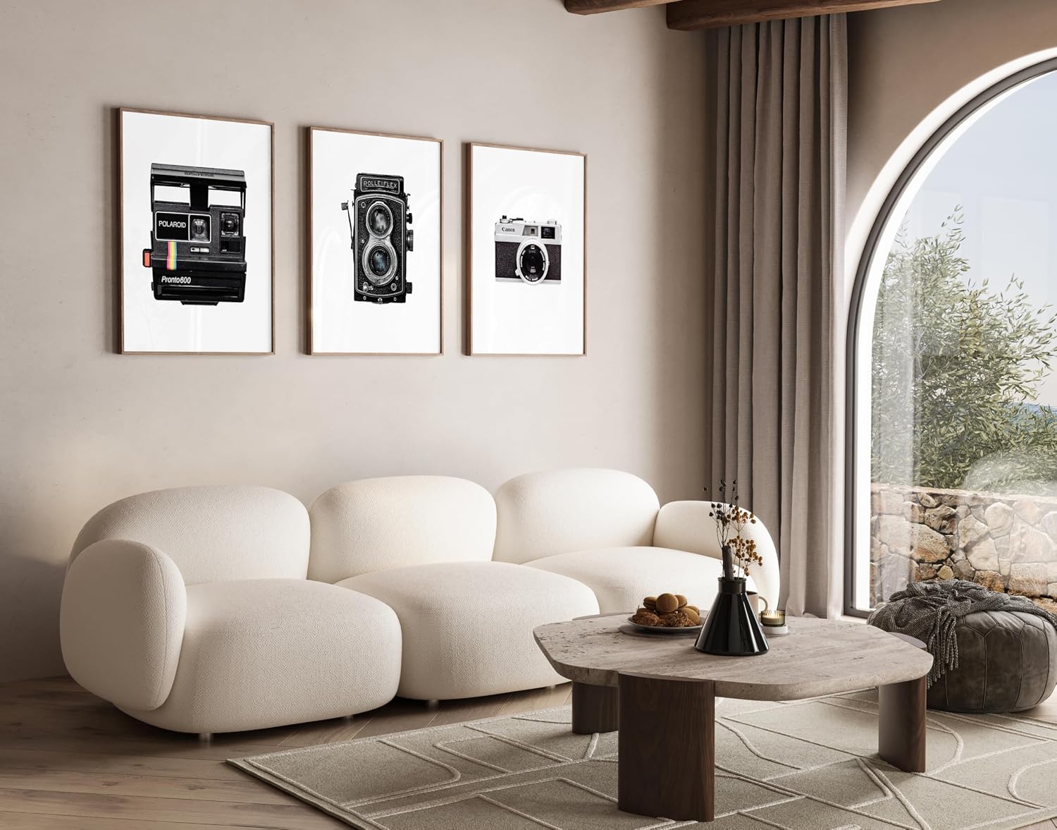 Poster Master 3-Piece Vintage Camera Poster - Retro Photography Print - Gift for Men, Women & Photographer - Minimal Decor for Bedroom, Dorm, Office or Studio - 8x10 UNFRAMED Wall Art
