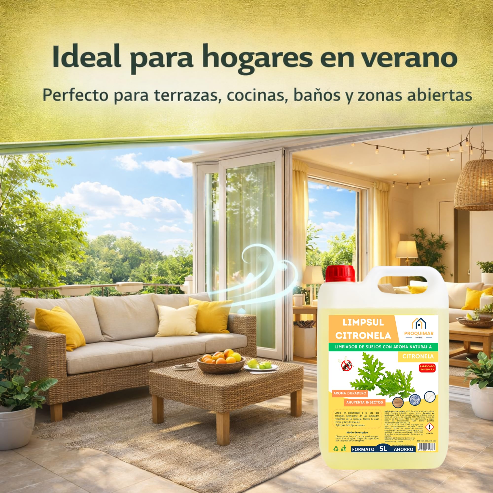 FREGASUELOS CITRONELA LIMPSUL LIMPIADOR CONCENTRADO 5 LITROS