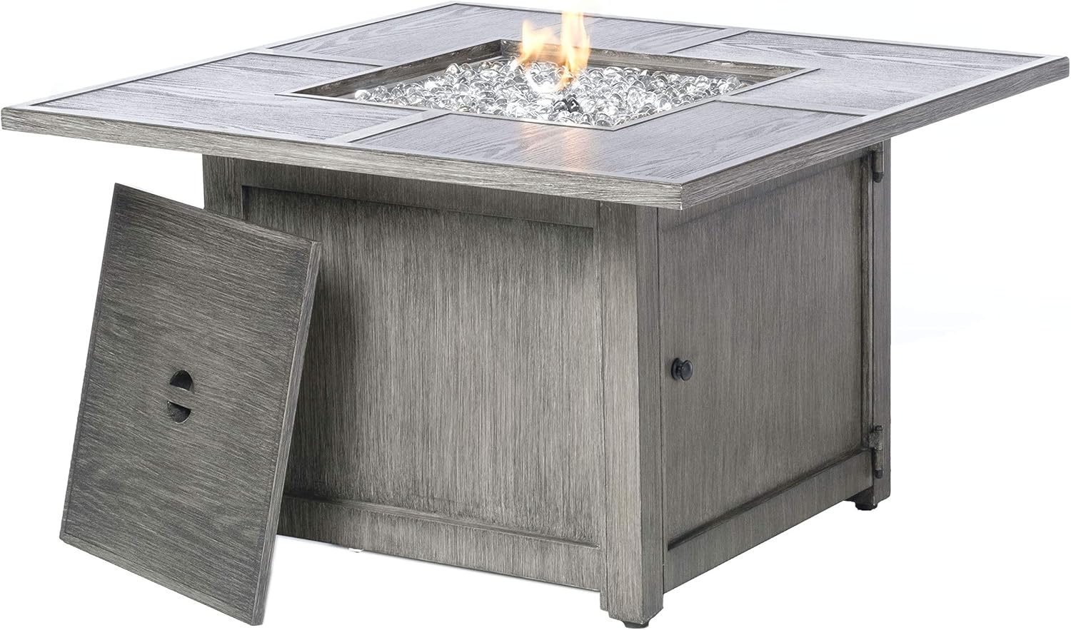 Alfresco Home 55-3015 Cheyenne 40" Square Gas Fire Pit, Blacksmith