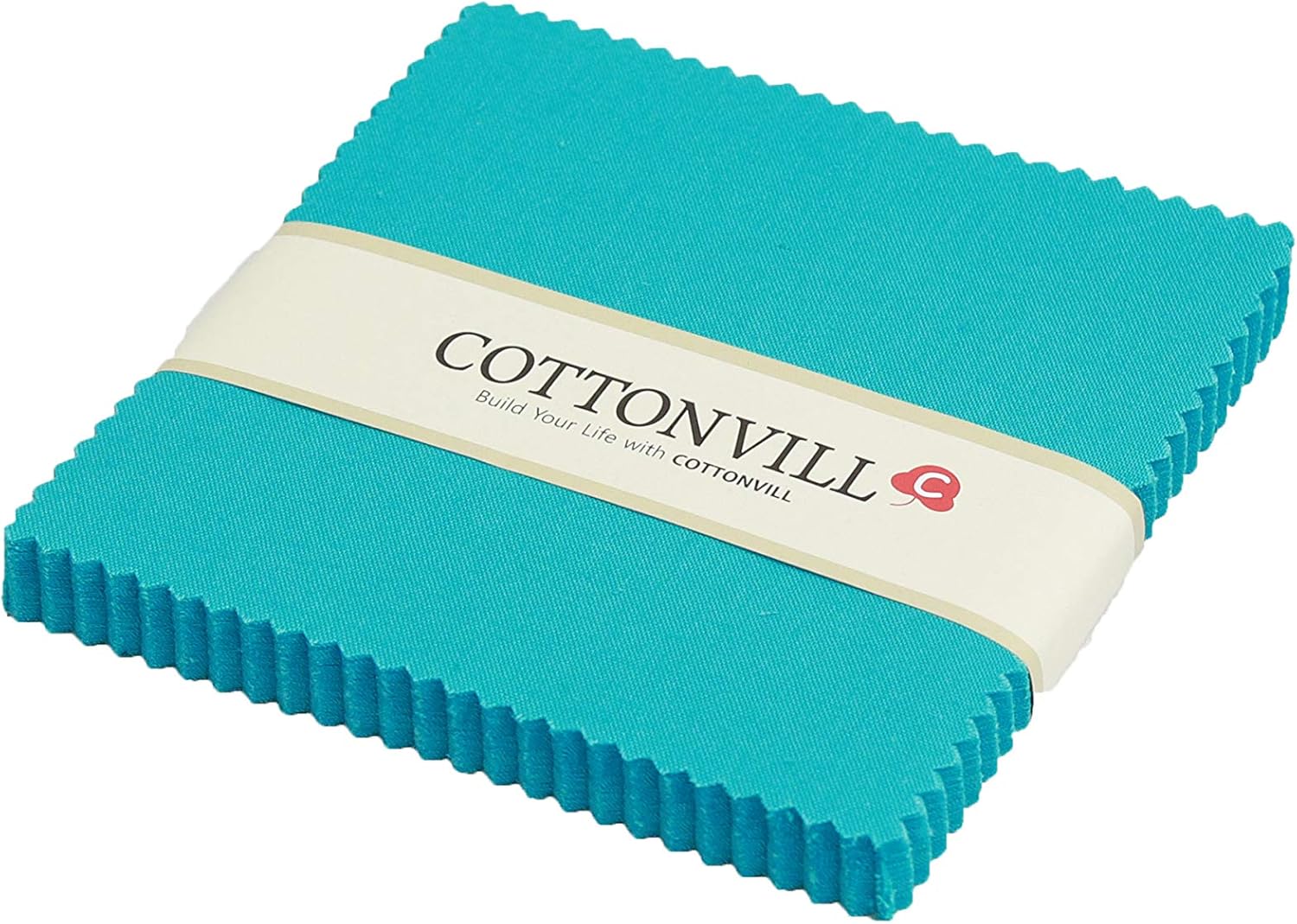 COTTONVILL 20COUNT Cotton Solid Quilting Fabric (10inch Square, 31-Bluebird)