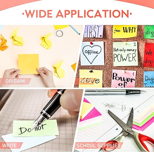 Miniatura 5 de MotBach 600 tarjetas de índice de colores en blanco de 3 x 5 pulgadas, tarjetas flash en blanco, tarjetas de notas en blanco, bloc de tarjetas