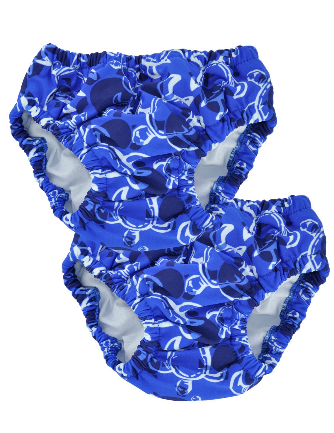 Tuga Boys Reusable Swim Diapers 2-Pack, UPF 50+ Sun Protection Swimwear