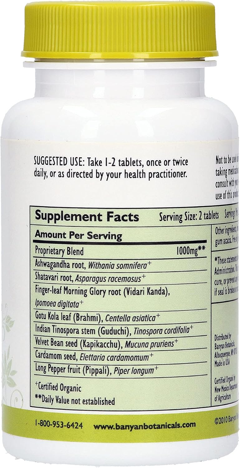 Banyan Botanicals Healthy Vata - USDA Organic, 90 Tablets - Grounding & Nourishing - Balances Vata Dosha* : Health & Household