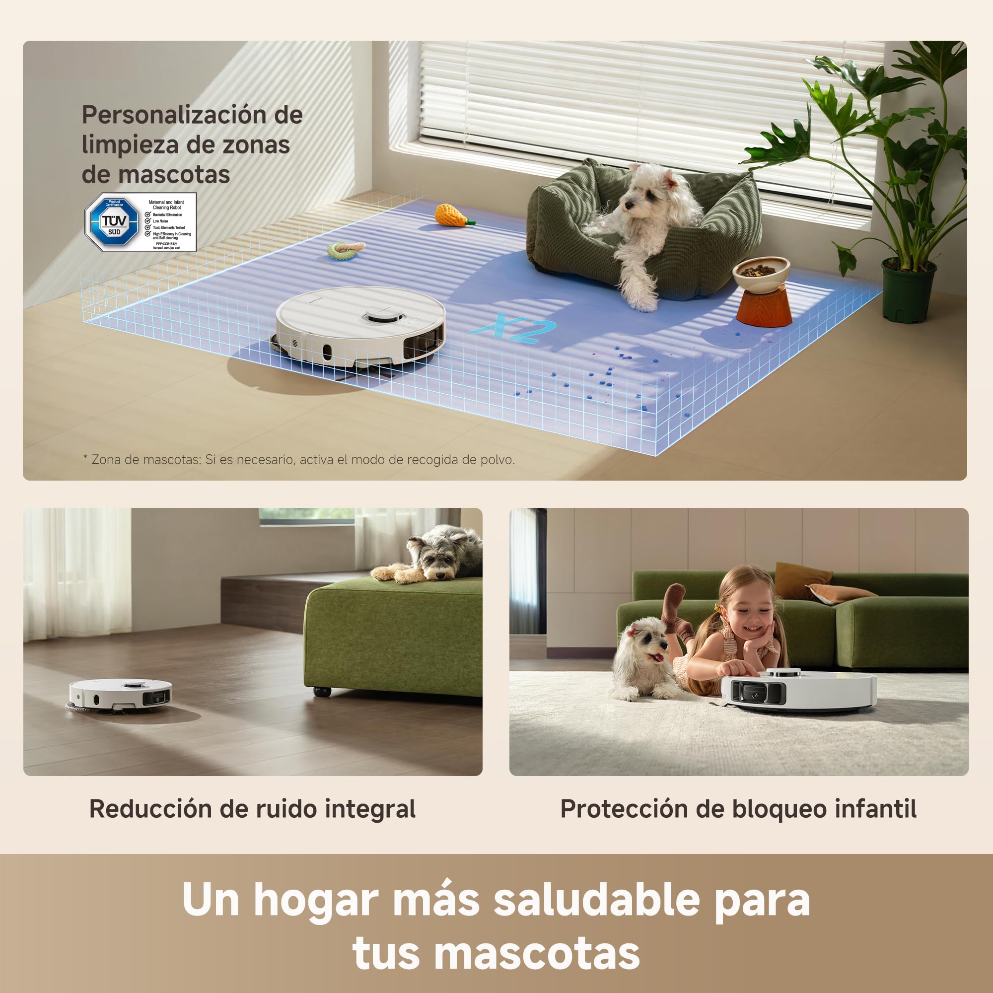 dreame L10s Ultra Gen 3 Kit Robot Aspirador y Friegasuelos, Succión de 25.000Pa, Cepillo Lateral y Mopa Extensible, AceClean DryBoard y Autolimpieza Automática de Mopa, Secado con Aire Caliente