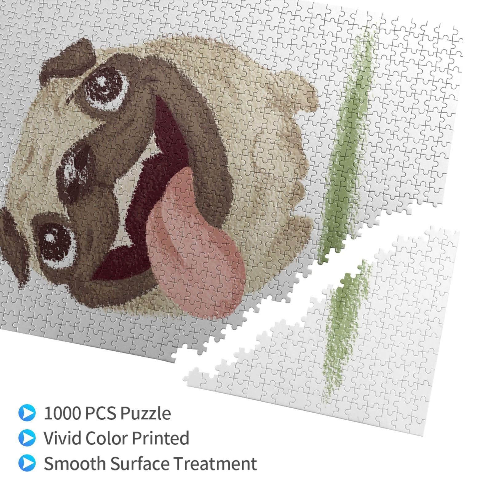 Amazon.co.jp: 1000ピース ジグソーパズル 可愛い 動物 アニマル パグ
