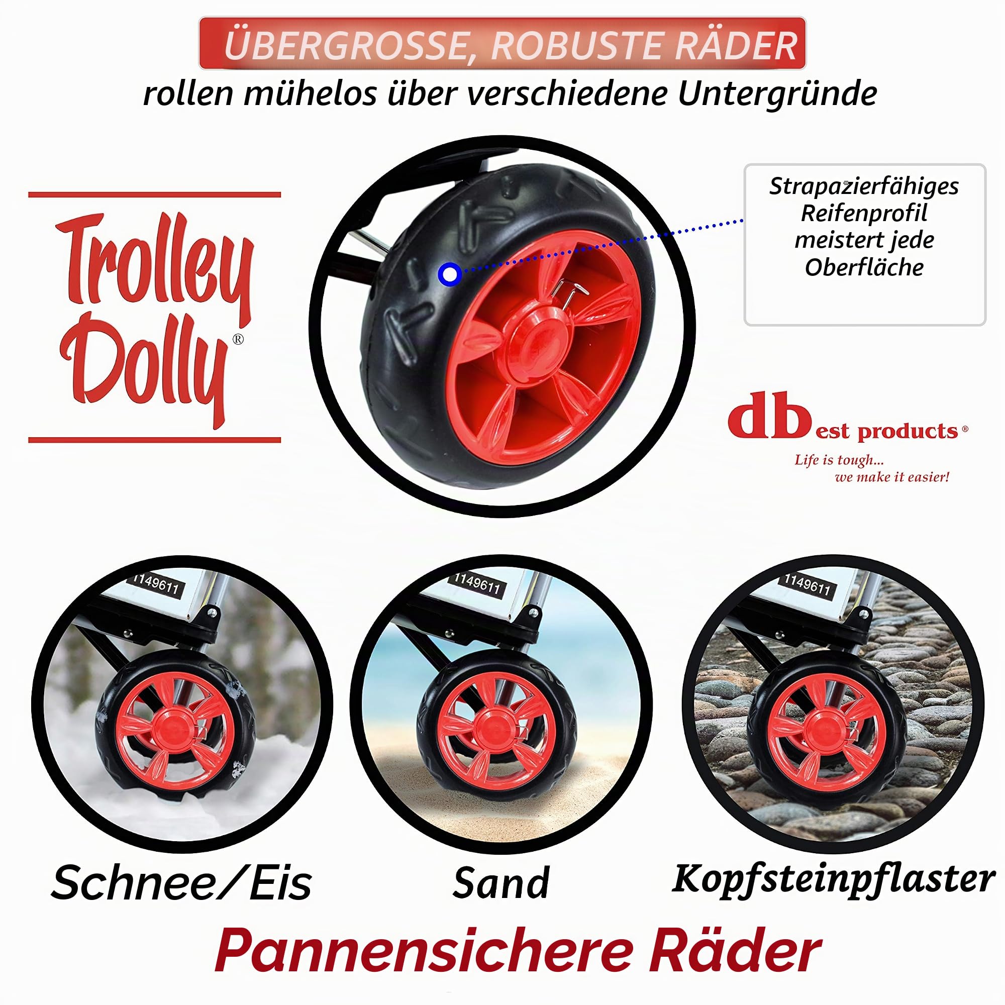 dbest products Puppe, Polyester, Rot