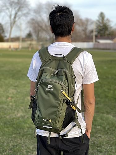 Miniatura 8 de SKYSPER Mochila de senderismo pequeña, mochila de viaje ligera de 20 litros, mochila de senderismo impermeable para mujeres y hombres