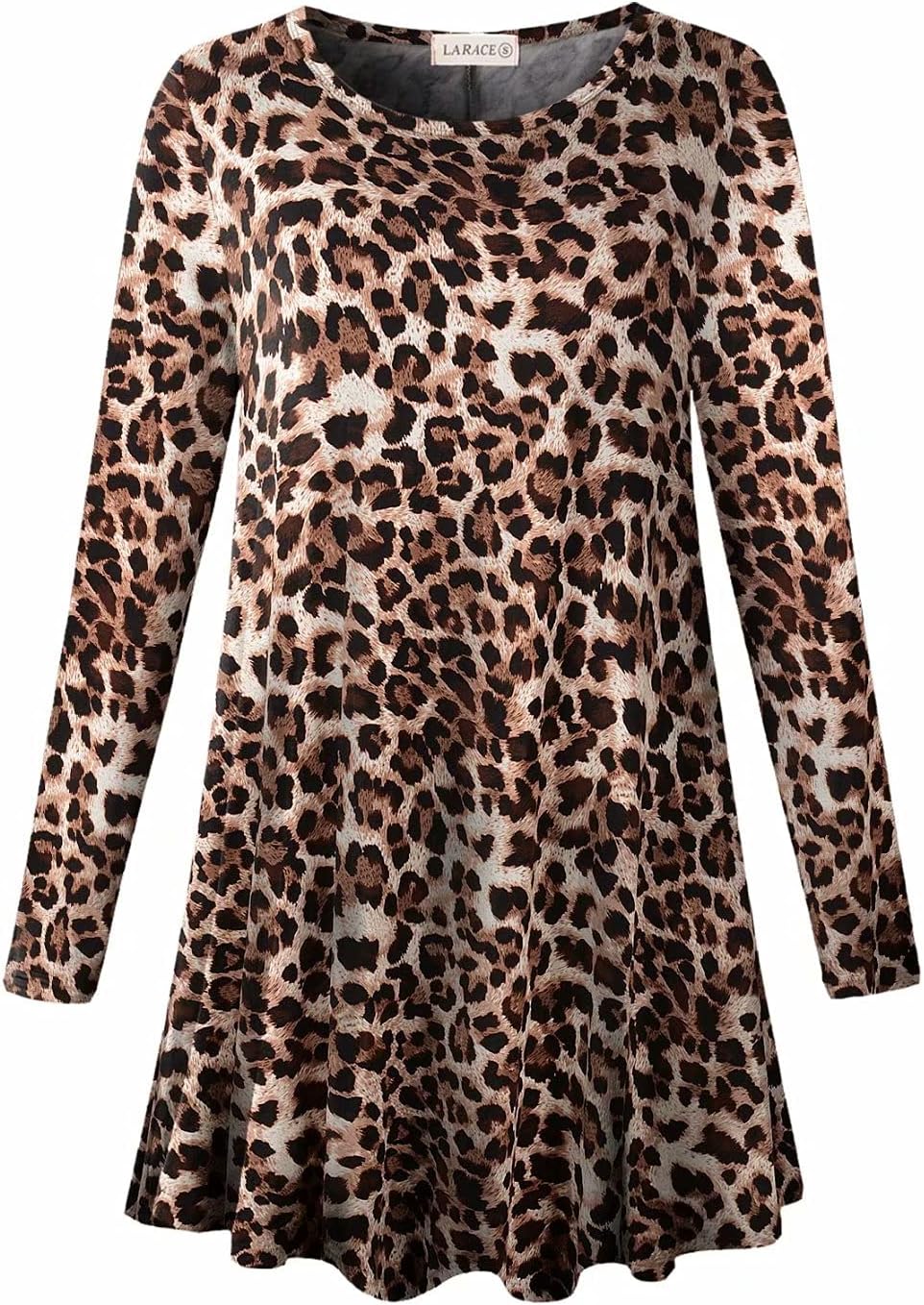 Plus Size Tunic Tops Long Sleeve Shirts for Women Swing Flowy Loose Fit Clothes for Leggings