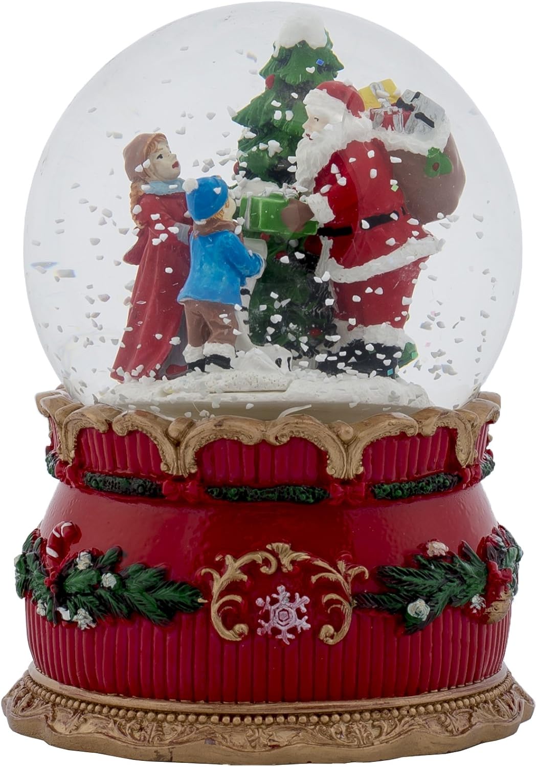 MusicBox Kingdom Santa with Children in The Woods. in The