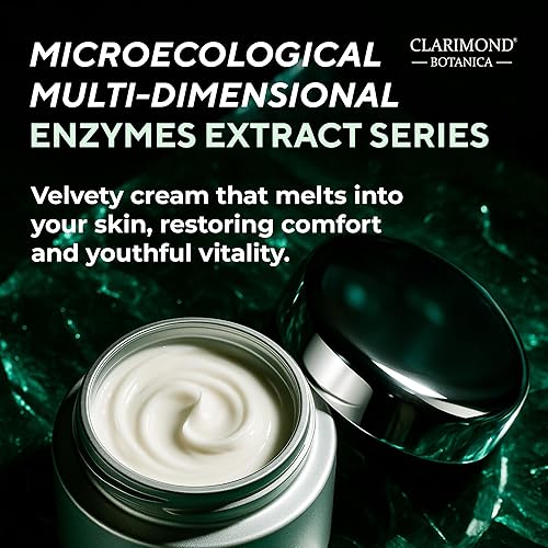 Miniatura 5 de Clarimond Crema facial antiarrugas con enzimas solubles, Pro-Xylane y péptidos  Hidratante, iluminador, reafirmante reducción de arrugas,