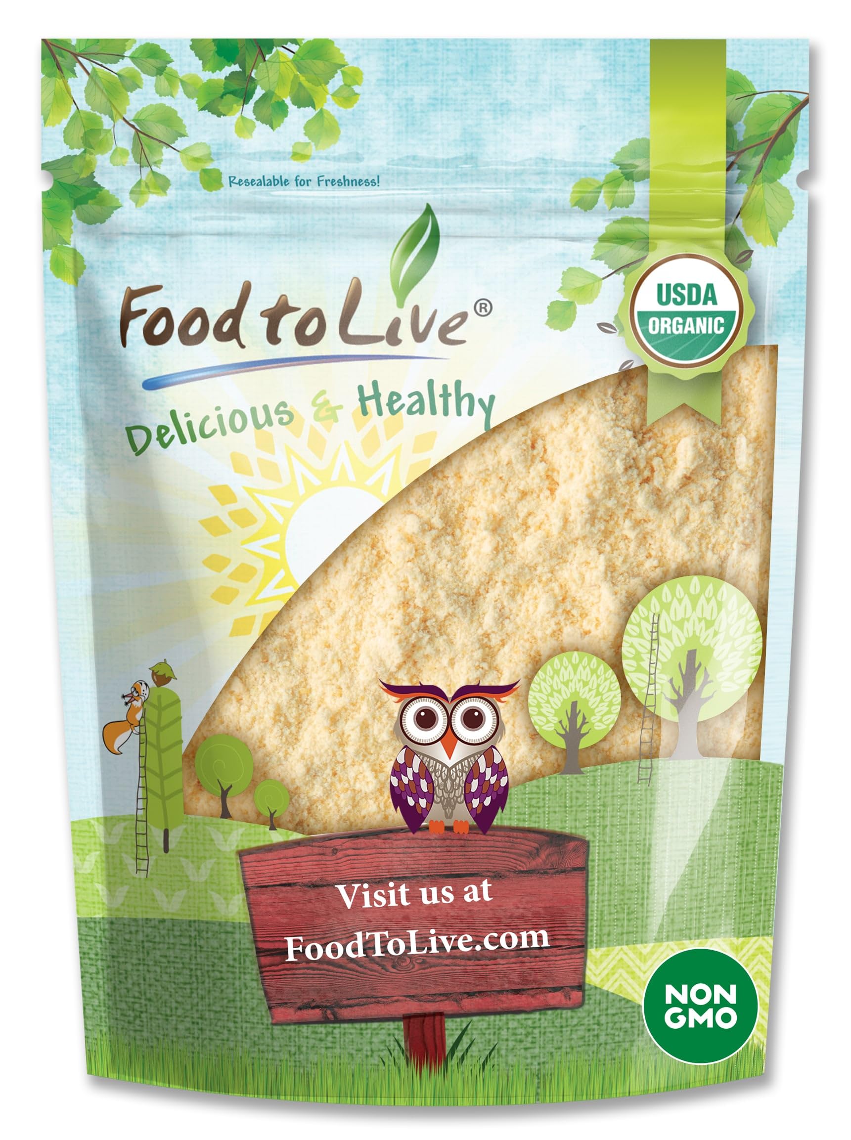 Food to Live Organic Pea Protein Powder, 1 Pound – Made from Non-GMO Yellow Peas, 80% Protein, Keto, Paleo, Vegan, Kosher, Raw, Unflavored, Unsweetened, Non-Irradiated. Great for Baking and Smoothies