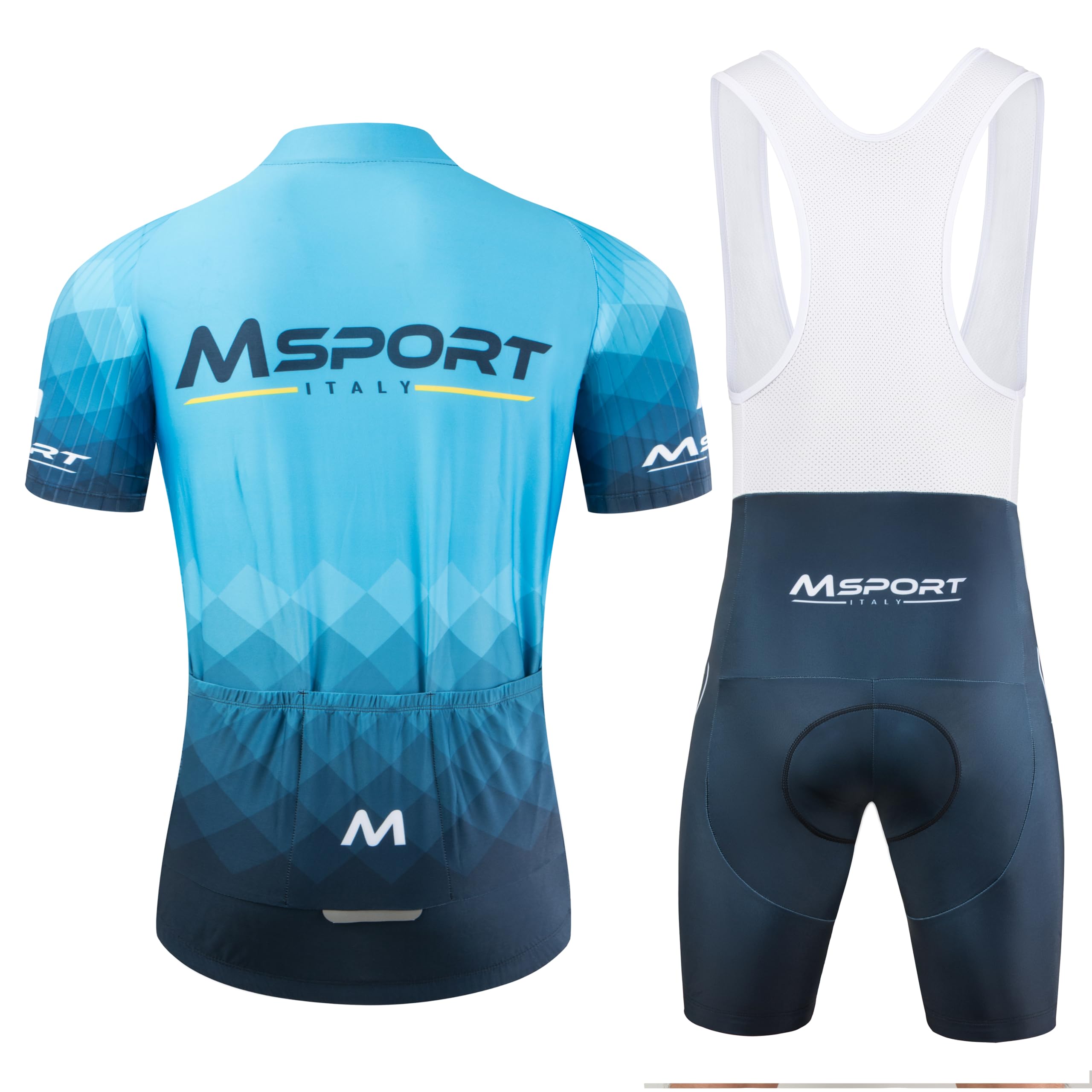 Traje de ciclismo hombre Jersey Maillot de bicicleta + pantalones cortos Transpirable con 3D Acolchado De Gel