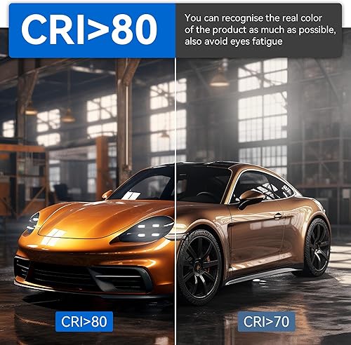 Miniatura 9 de Paquete de 2 luces LED UFO de alta bahía de 150 W (equivalente a 600 W MHHPS), 21000 lm, luz diurna de 5000 K, lámpara comercial impermeable IP65